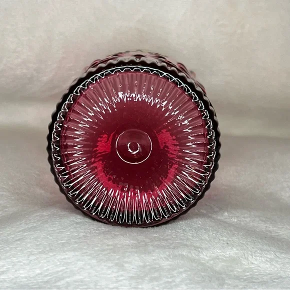 Pilgrim Glass Adams Cranberry Double Old Fashioned Glass - Picture 3 of 5